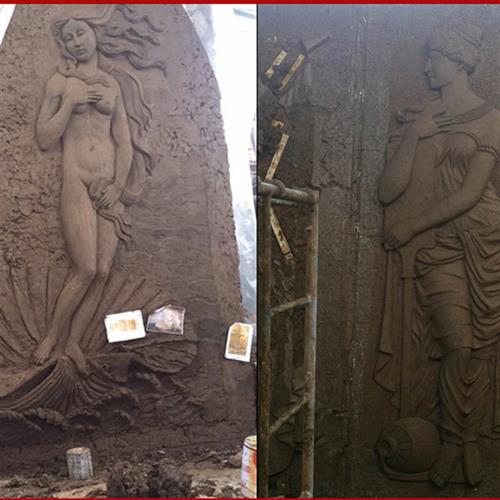 自贡厂家定做人物玻璃钢雕塑四川户外大型景观园林雕塑摆件