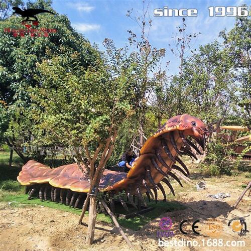 仿真昆虫模型制作年工厂仿真机械电动大蜈蚣机模厂家景区公园