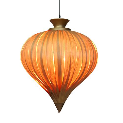 中式古典客厅灯东南亚木皮灯酒店别墅走廊过道灯创意复古木艺吊灯