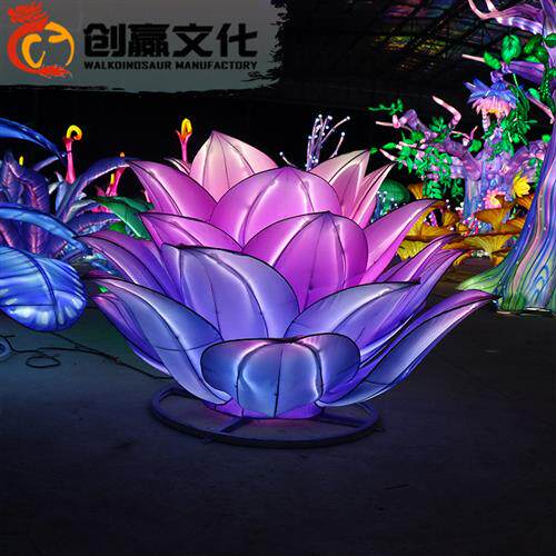 花灯长廊大型节日光雕制作室外大型花灯彩灯制作四川灯会源头工厂