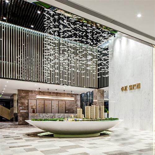 琉璃艺术海洋主题鱼群创意装饰吊饰美容会所餐厅酒店大堂组合吊灯