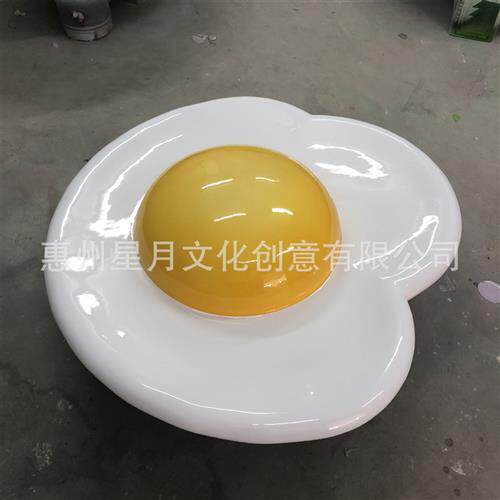 玻璃钢复活节道具制作商场广场门店餐厅创意复活节休闲鸡蛋座椅