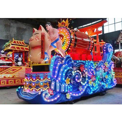 中秋国庆节工艺灯花灯制作大型彩车节庆彩车文化节特色花车