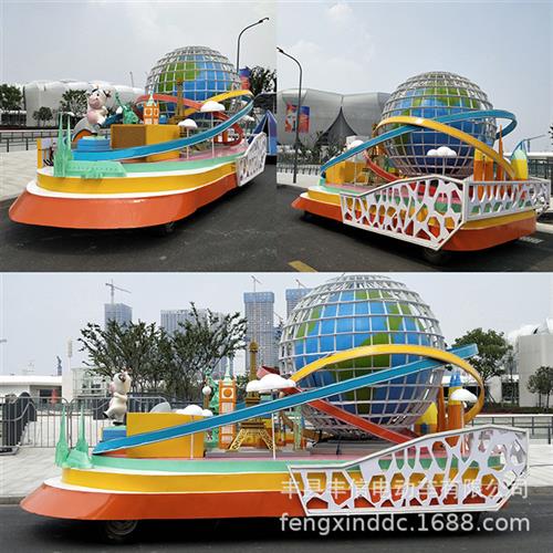 杭州阿里巴巴花车巡游表演高载重花车底盘游乐园巡游表演车