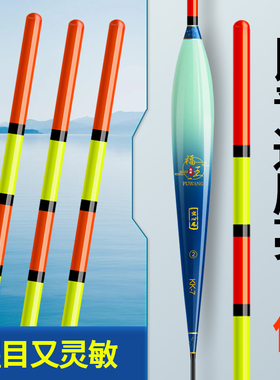 福王空心尾浮漂鲢鳙醒目加粗老年近视鱼漂套装抗风浮标远投大物漂