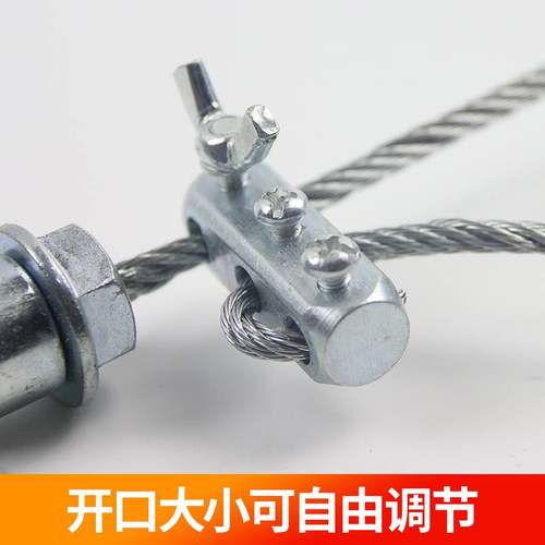 野外套猪神器捕捉器钢丝套动物猪舍嘴套辅助绳子兽用控制抓套子猪