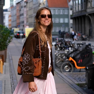 【陈慧琳同款】Sissel Edelbo 时尚百搭柔软舒适针织夹克经典休闲