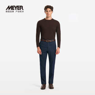 25秋冬26291 MEYER德国迈雅 舒适宽松版 男款 BERLIN 蓝色牛仔裤