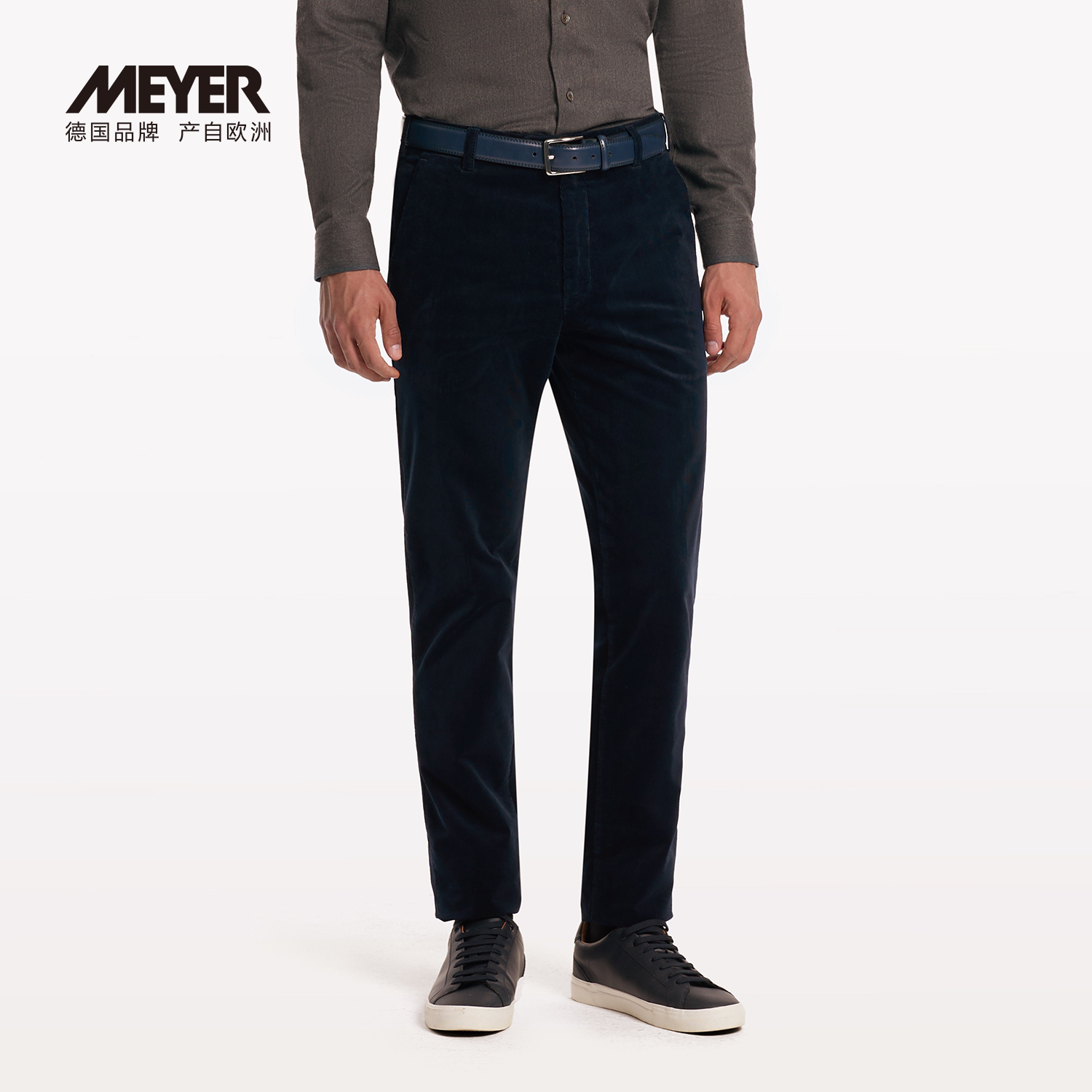 MEYER/迈雅细条绒裤男纯棉直筒修身保暖舒适23701_S-COMO