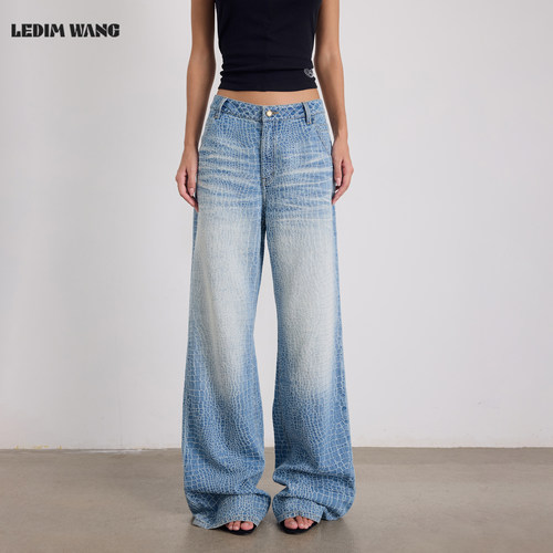 LEDIMWANG经典纯棉牛仔裤女