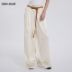WANG垂感醋酸休闲裤 女2026春夏新款 白色阔腿裤 LEDIM 休闲百搭长裤