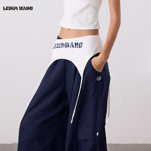 LEDIMWANG美式字母印花针织屁帘
