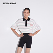 2025新款 LEDIM 百搭短裤 四分裤 WANG弹力紧身打底裤 女黑色夏薄款