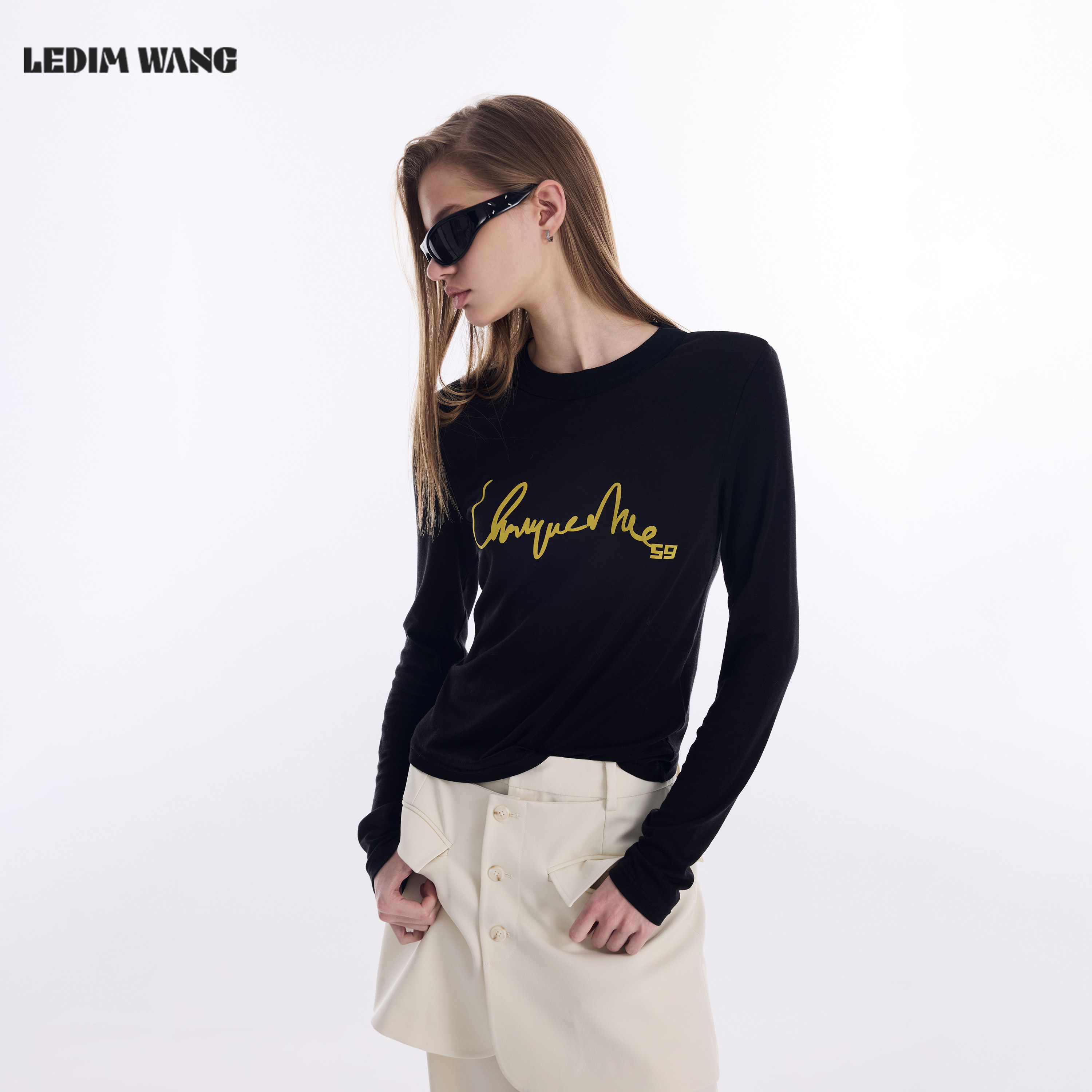 LEDIM WANG莱赛尔毛针织衫女2026春季新款浅灰内搭打底衫长袖上衣,女装/女士精品,毛针织衫,淘宝优惠券,粉丝福利购,淘宝优惠卷