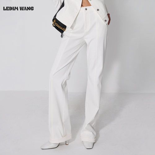 LEDIMWANG经典百搭直筒休闲裤女
