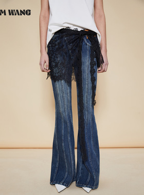 LEDIM WANG轻透蕾丝屁帘女氛围感搭片式下摆叠穿遮臀气质百搭裙子