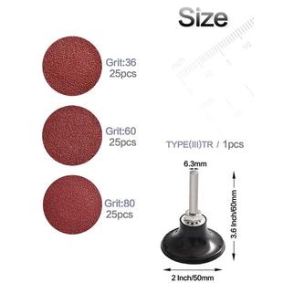 Roloc Inch Discs Change Sanding 極速75Pcs with Quick