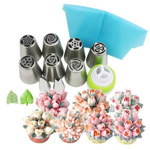 好货11pcs Russian Tulip Icing Piping Nozzles Tip Confectione