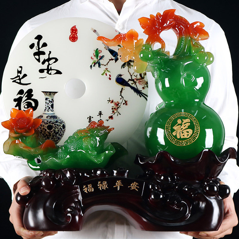 好货福禄平安招财葫芦摆件新中式客厅玄关电视柜家里装饰乔迁新居
