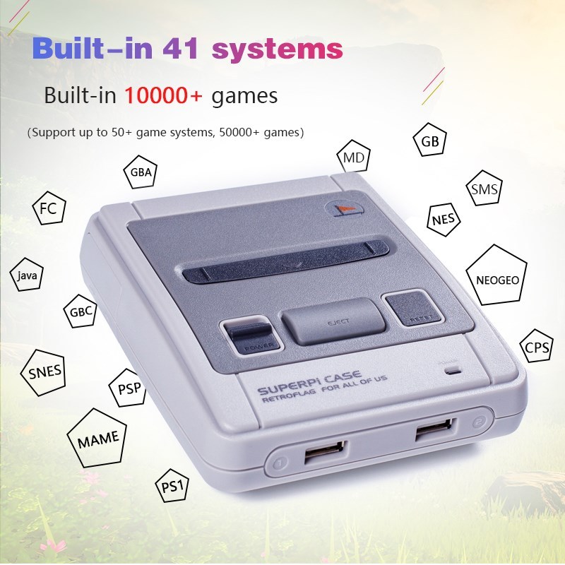 Retroflag Retro TV Video  Console SPERPi CASE-J With Recalbo