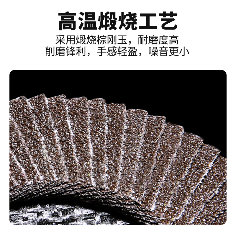 极速永利泰100百叶片打磨片角磨机百叶轮不锈钢抛光片砂轮布轮角