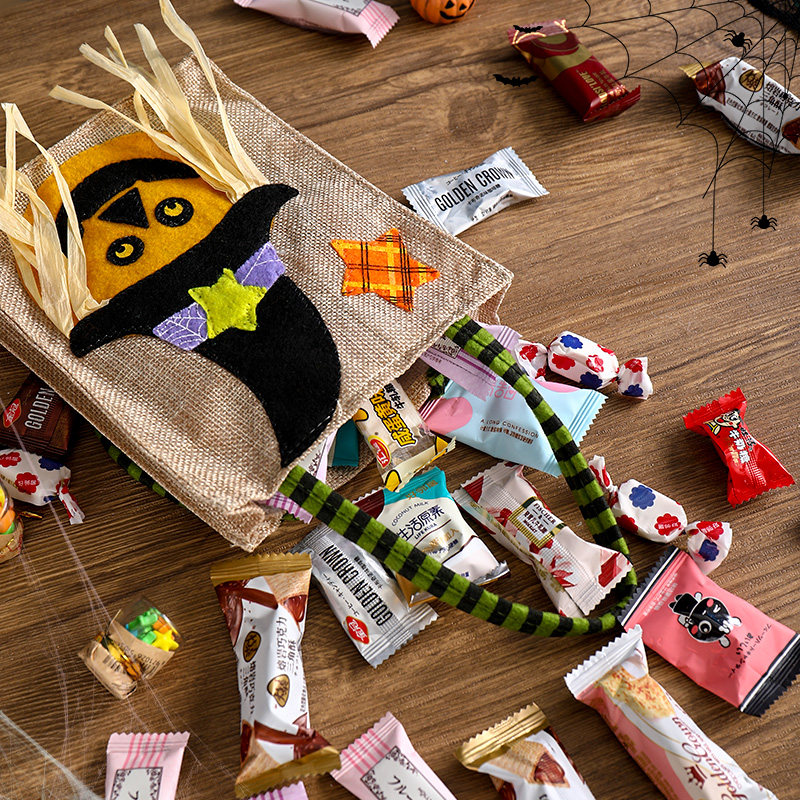 万圣节讨糖袋手提南瓜糖果袋子包布袋小儿童礼物礼品袋幼儿园活动