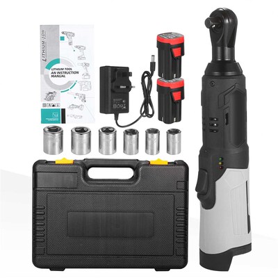 好货Cordless Electric Ratchet Wrench 38inch 80NM 240RPM 18V