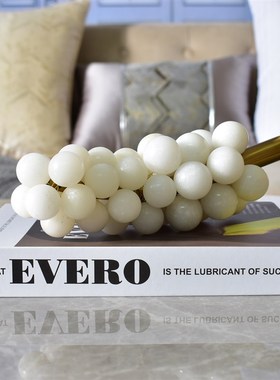 大理石葡萄摆件北欧现代装饰品创意摆件样板房别墅茶几轻奢摆件