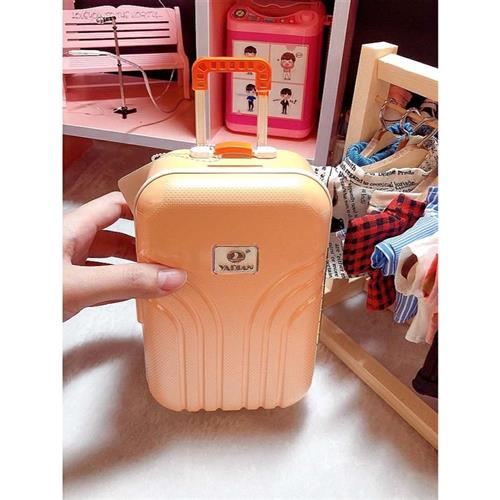 娃家装饰现货15cm20cm玩偶娃娃bjd娃娃娃娃旅行箱行李箱拉杆箱