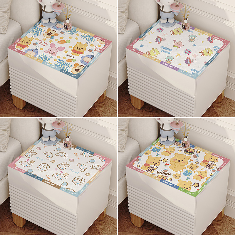 儿童床头柜垫子皮革桌布防水防烫桌垫洗衣机盖布冰箱防尘保护套罩