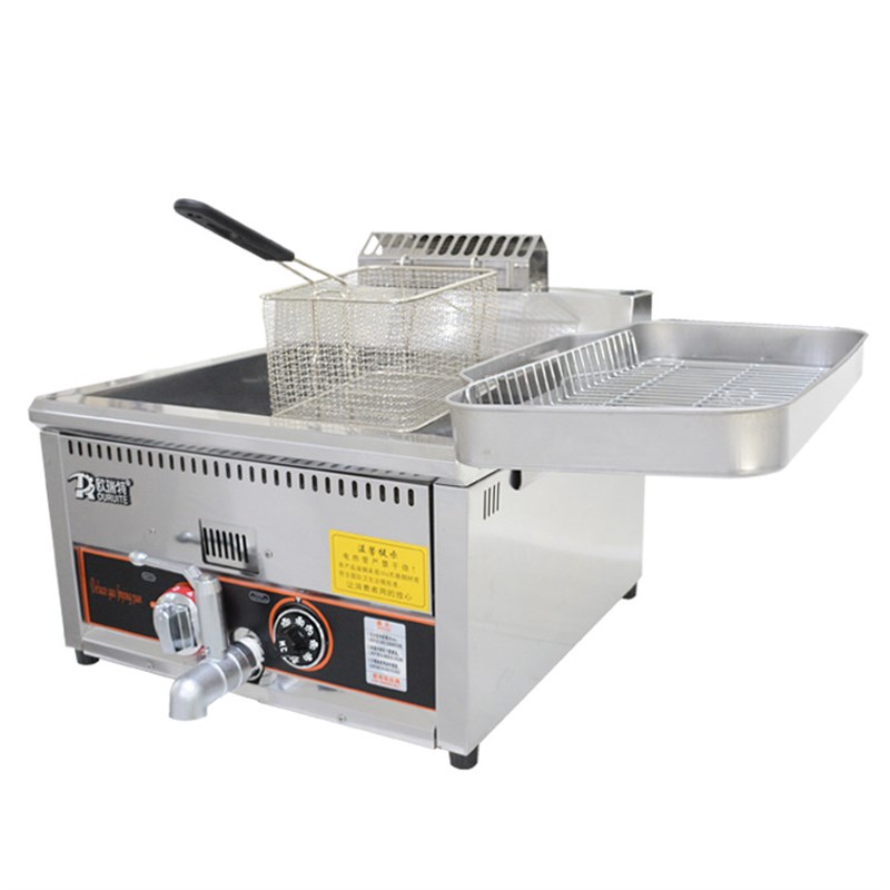 好货燃气台式油炉油炸机豆泡油炸锅速热油炸鸡炸排薯条机