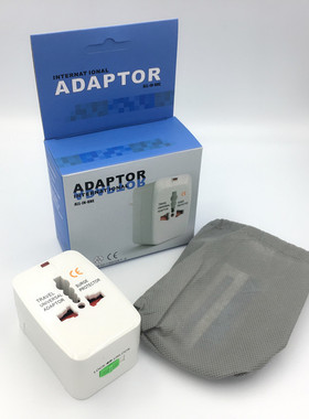 100pcs Universal Travel Adapter International European EU