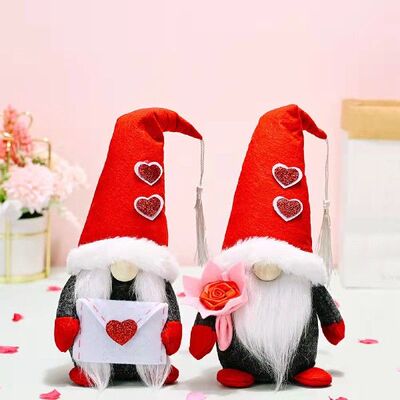 好货Valentines Day Bouquet Flowers Love Envelope Faceless D