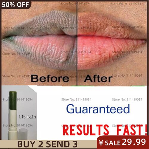 好货African Natural Green Plant Remove Dark Lips Treatment b