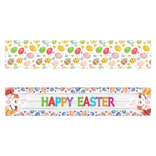 好货Easter Bunny Egg Table Runner Happy Easter Decorations F