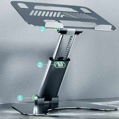 网红Foldable Laptop Stand Adjustable Height and Angle Ergono