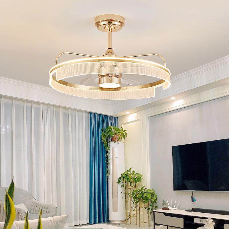 风扇灯吊扇灯2026年新款家用客厅卧室儿童房吸顶灯带电扇吊灯一体