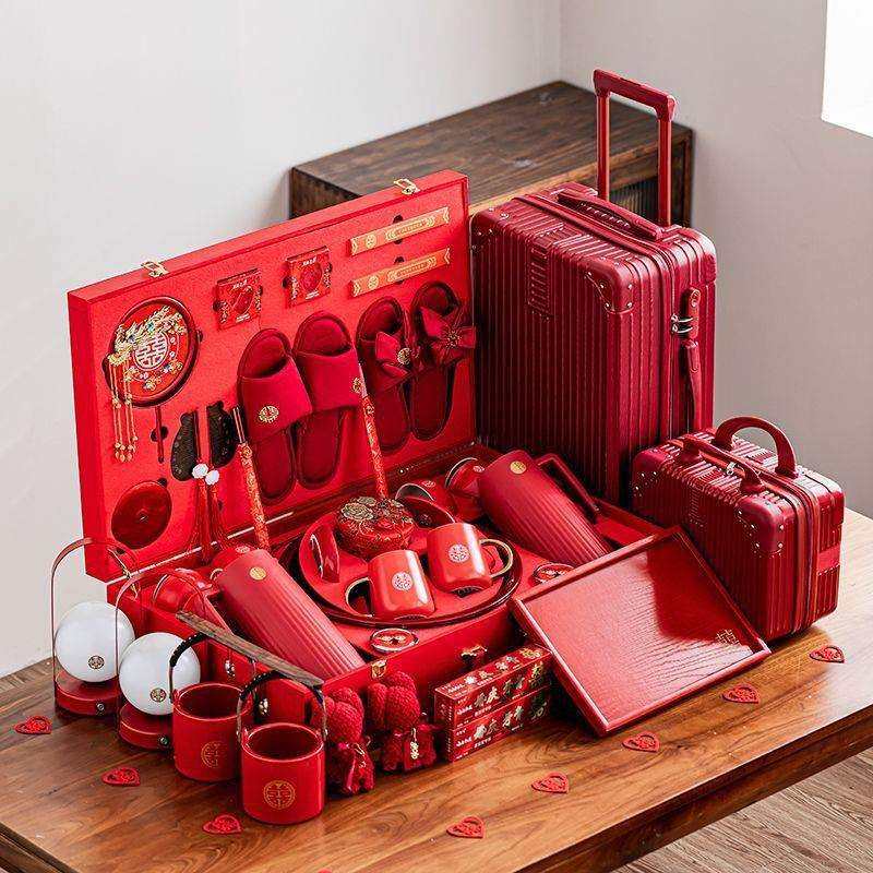陪嫁物品套装女方嫁妆箱全套喜箱结婚洗漱红喜事婚礼用品大全,畜牧/养殖物资,畜牧/养殖器械,淘宝优惠券,粉丝福利购,淘宝优惠卷