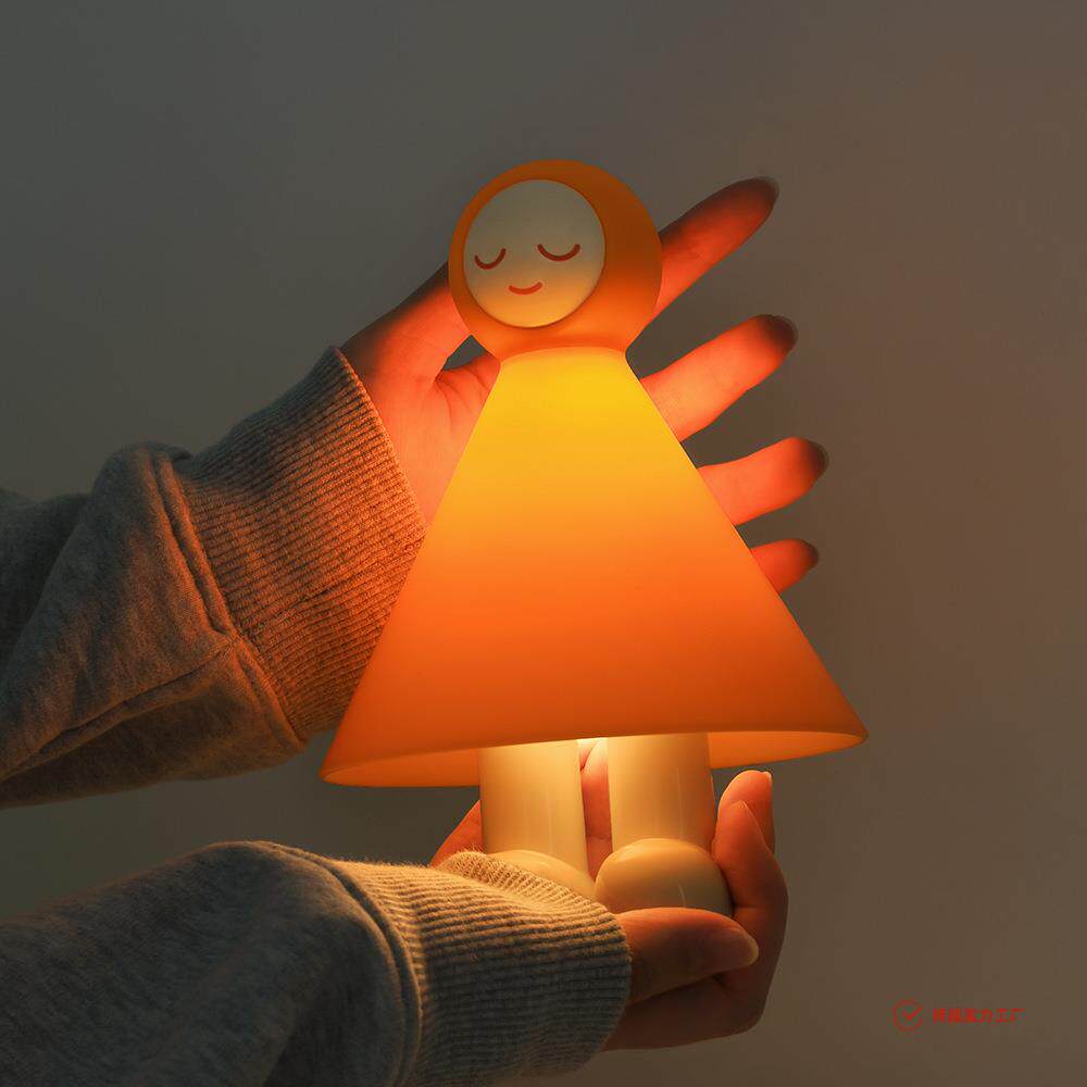 网红小雨情感灯卧室创意可爱婴儿睡眠护眼小夜灯usb桌面氛围灯