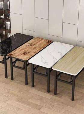 免安装折叠桌子吃饭桌子简易学习桌摆摊桌子家用书桌长方形培训桌