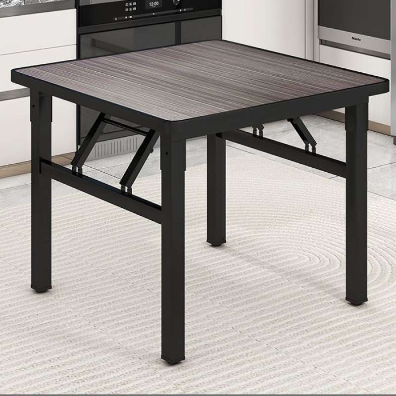 正方形可折叠餐桌四方小桌子厨房家用饭桌简易折叠桌出租屋用
