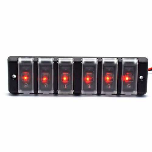 汽房车电源控制on/off 6个开关车载12-24V通用游艇大巴改装通用XU