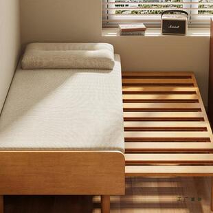 实木沙发床折叠两用抽拉床小户型客厅书房双人伸缩床多功能留宿床