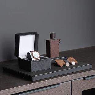 样板间现代意式衣帽间托盘组合套装梳妆台摆设首饰摆件衣柜装饰品