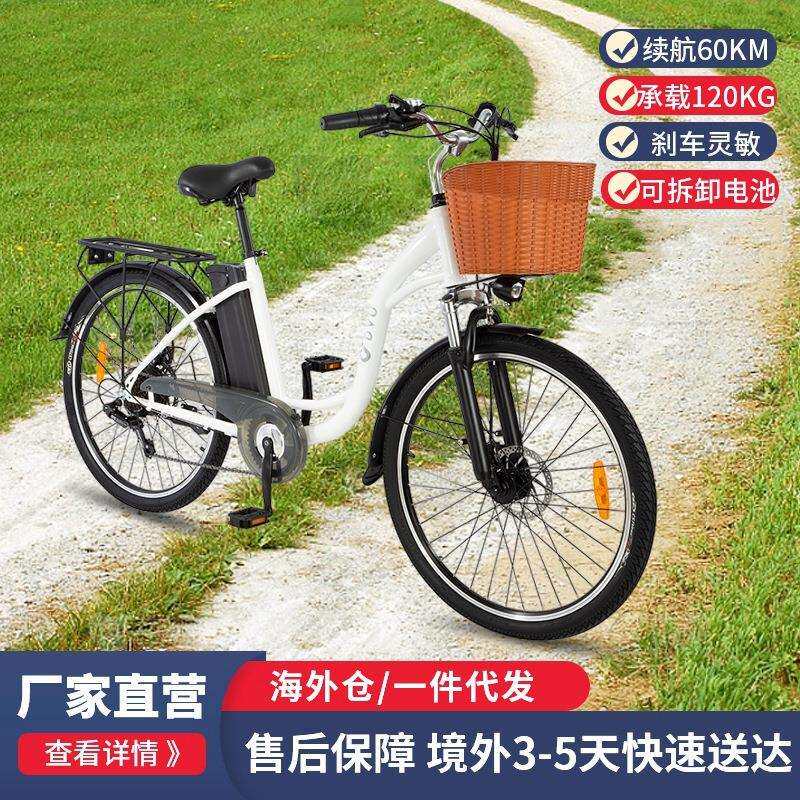 DYU电动自行车成人代步单车可拆卸电池增强安全性和便携性续航久