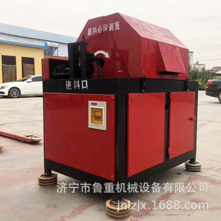 全自动吸尘螺纹钢钢筋除锈机