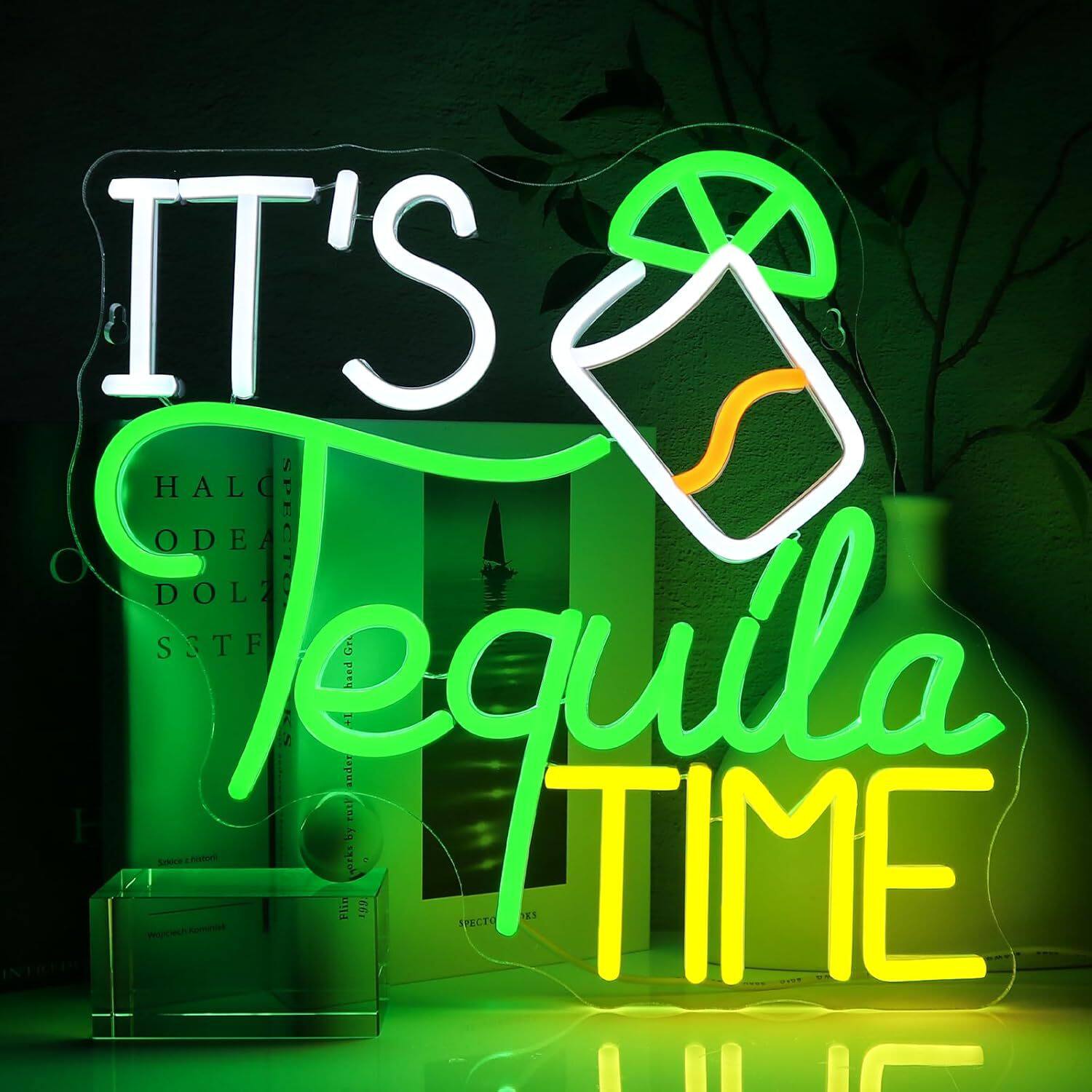 跨境led霓虹灯tequila字母灯酒吧造型灯氛围灯发光字广告牌灯牌
