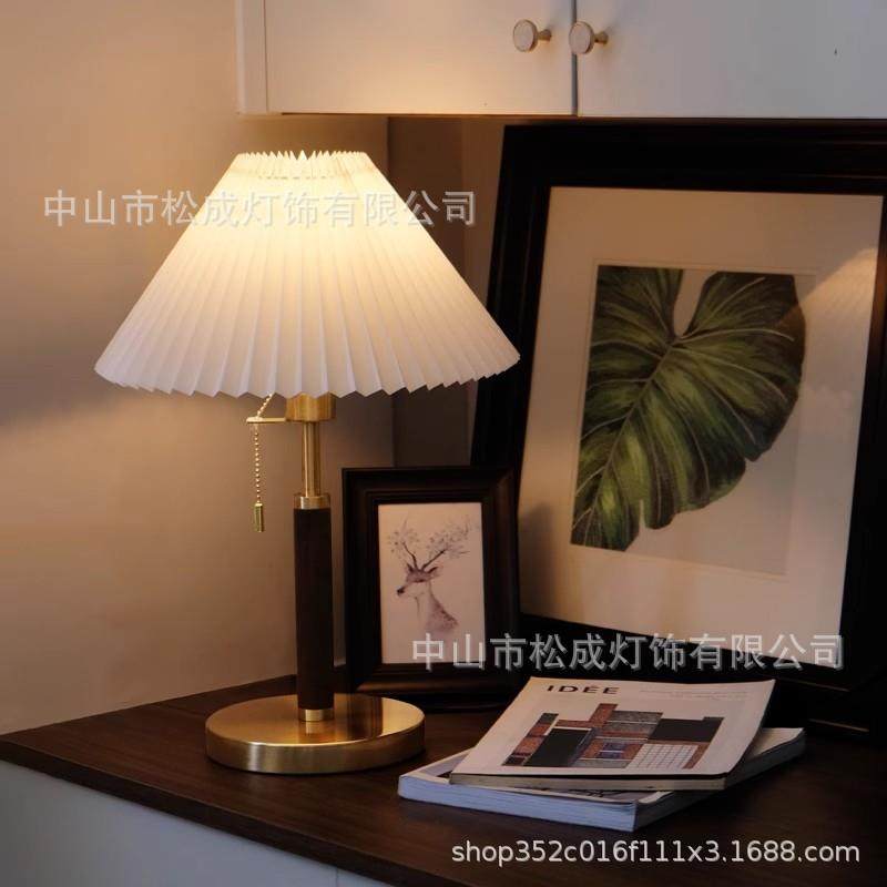 床头灯台灯简约现代卧室书房温馨法式美式轻奢复古氛围灯可调光