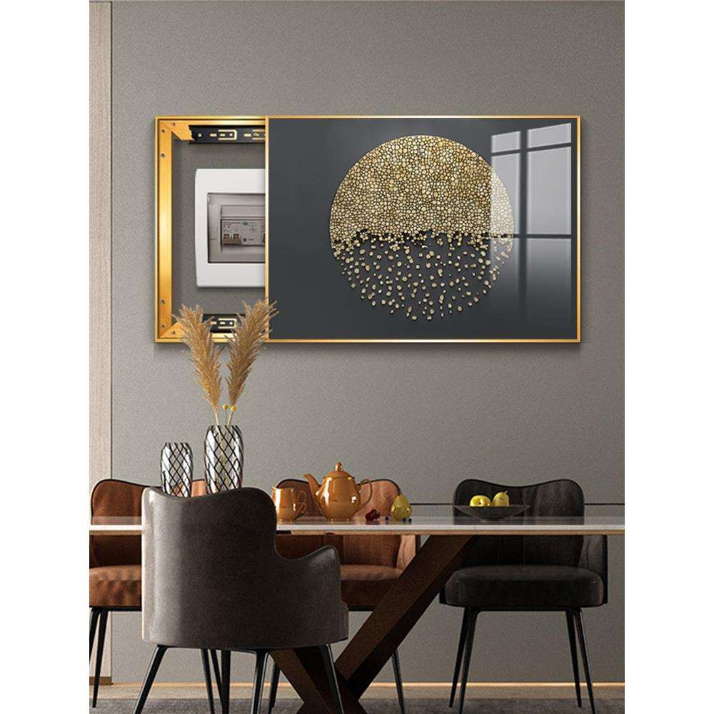 5ZV7轻奢风电表箱装饰画遮挡电闸箱免打孔2022新款现代简约客