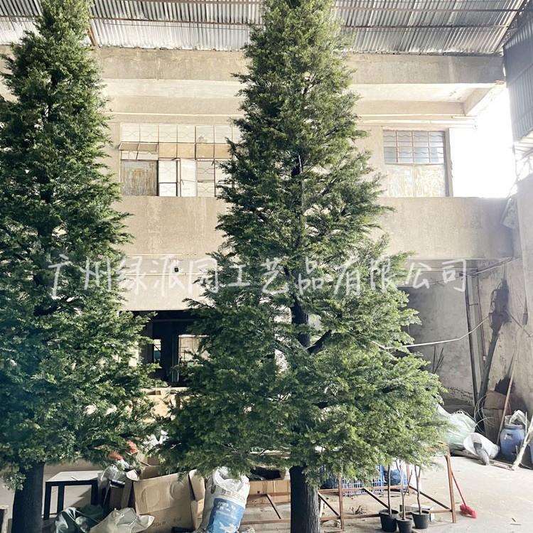 绿植店商场装饰按图舞台道具仿真水杉树假树松柏树仿真树